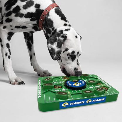Pets First NFL Los Angeles RAMS Large Puzzle Toy, Dog Puzzle Treat Toy, New Large Size, Interactive Dog Treat Toy, Dog Slow Feeding Toy