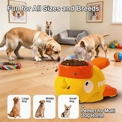 Interactive Dog Toys Puzzle Slow Feeder,Cat Treat Dispenser Toy,Cognitive Enrichment Dog Toys for Small Puppies Medium Large Breed, IQ Training and Brain Stimulating for Smart Dogs Yellow
