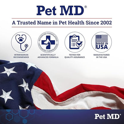 Pet MD Body Spray for Dogs & Cats - Deodorizing Dog Perfume Reduces Static & Eliminates Odor - Long-Lasting Pet Cologne Spray for Dogs - Cucumber Melon Scent - 8 oz