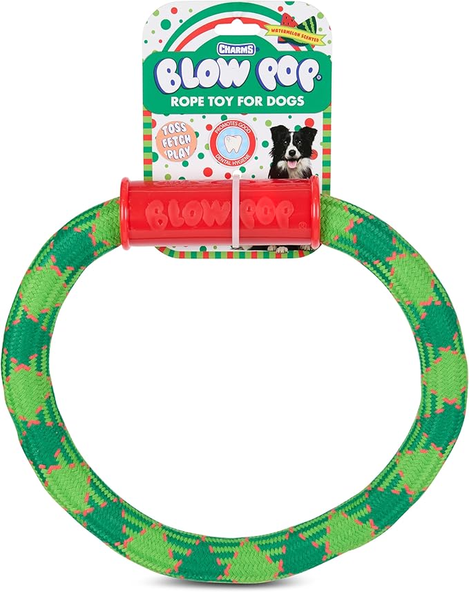 Tootsie Rope Toys for Dogs – Durable Rope Dog Toys for Aggressive Chewers – Figure 8 and XL Ring Shapes – Flossing Chew Toys for Large Dogs – Blow Pop, Dots, Razzles, Junior Mints & Tootsie Roll
