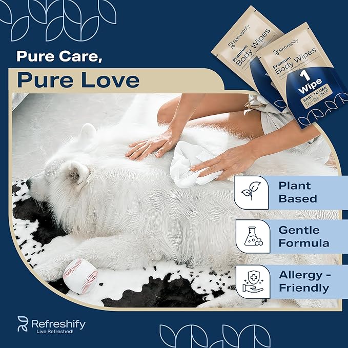 Dog Wipes for Paws and Butt - Coconut Scented (Pack of 400) - Pet Wipes for Dogs and Cats - Deodorizing Non Toxic Dog Wipes, +12 Additional Travel Wipes