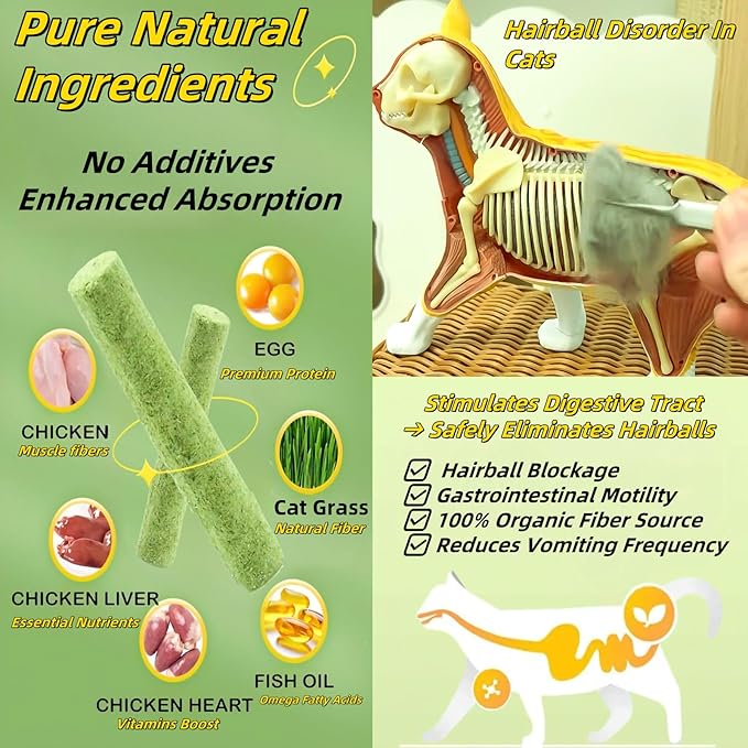 Cat Toys 17Pack 100g Catnip Grass Teething Stick for Hairball Removal Kitten Toy Freeze Dried Chew Dental Food for Indoor Kitty Lickable Edible Snack