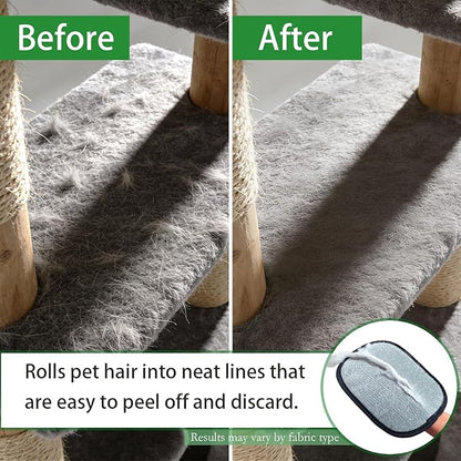 Pet Hair Removal Glove for Dogs & Cats- Upgraded 10mm Thickened Electrostatic Magic Brush- Pet Hair Remover Glove for Couch, Furniture, Clothes, Car & Carpet, Reusable Pet Hair Removal Tool