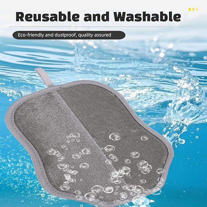 Pet Hair Removal Glove for Dogs Cats, Reusable Electrostatic Hair Remover for Couch, Car Seats Clothing, Carpet, Car Seat, Gray and Pink 2 Pack