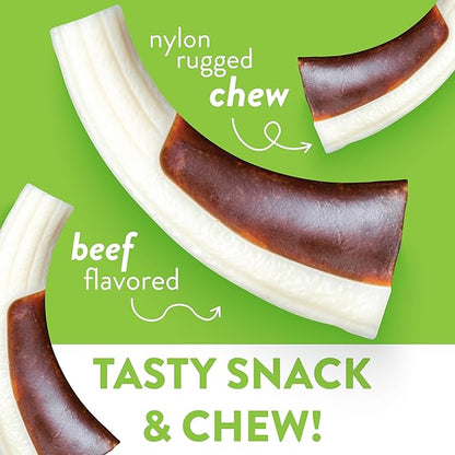 Spunky Pup Snack & Chew Antler Toy | Promotes Healthy Teeth & Gums | Puppy