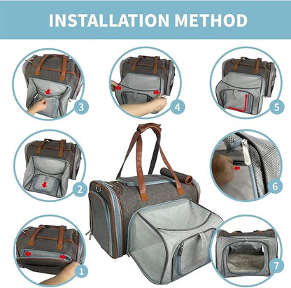 Mr. Peanut's Gold Series Standard Size Airline Compliant Expandable Pet Carrier V3.0