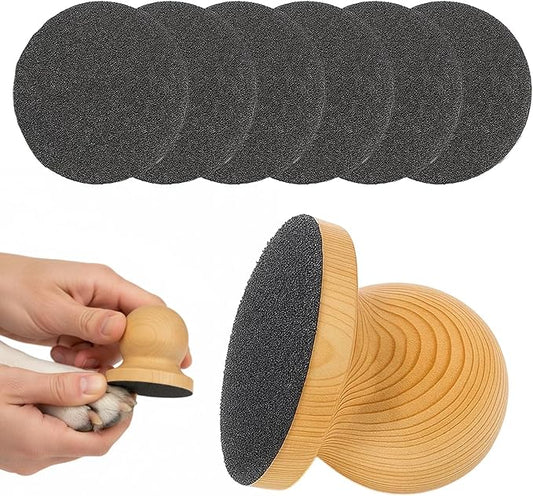 7PCS Dog Nail File, Nail File for Dogs, Dog Scratch Pad for Nails with 6 Replaceable Discs for Gentle and Effective Claw Care, Grooming Tool for Dogs and Cats