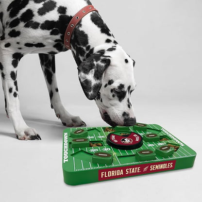 Pets First NCAA Florida State Large Puzzle Toy, New Size, Interactive Dog Treat & Slow Feeding Toy