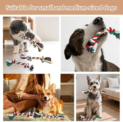 36 Pcs Puppy Rope Toys for Small Dogs Multi Color Rope Toy Cotton Puppy Toys Dog Chew Teething Doggy Mini Dental Toys for Small and Medium Dogs Puppies(6.7", Mixed Colors