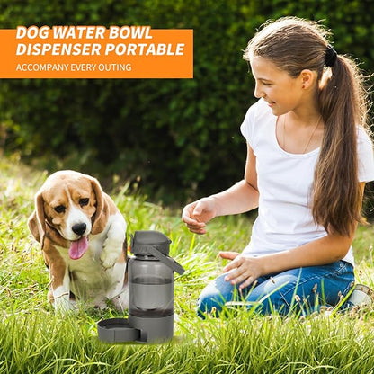 50oz Dog Water Dispenser Portable，Dog Water Bowl Dispenser for Portable Use, Allowing for Easy Hydration During Outings and Travels，Anti-Leak Design, Easy to Clean, Sturdy Material