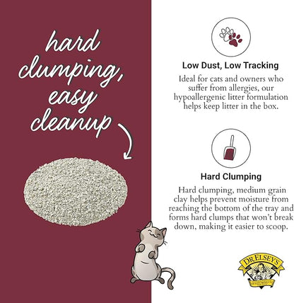 Dr. Elsey's Premium Clumping Cat Litter, Unscented | 99.9% Dust-Free | Low Tracking | Hard Clumping | Superior Odor Control
