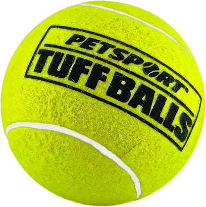 PetSport Jr Tuff Ball - Small Tennis Balls for Dogs, Great for Boredom & Aggressive Chewers, Dog Toy, Mini Tennis Balls for Small Dogs, Certified Non-Toxic, Won't Wear Down Teeth - 1.8" (12 Pack)