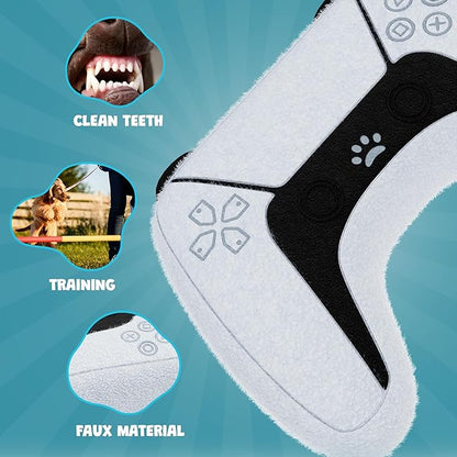 Video Game Controller Parody Dog Toy – Funny Squeaky Dog Toys for Interactive Play and Training – Durable, Easy to Clean, Birthday Gifts for Small, Medium and Large Dogs
