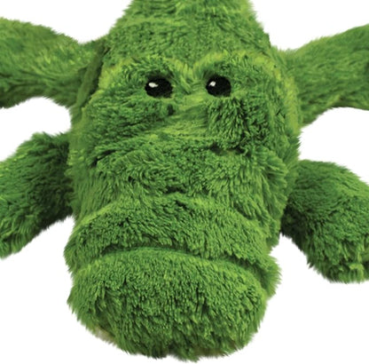 KONG Cozie Plush Dog Toys 2 Pack – Durable & Soft Squeaky Toys for Medium Dogs – Assorted Animal Characters (Ali The Alligator)