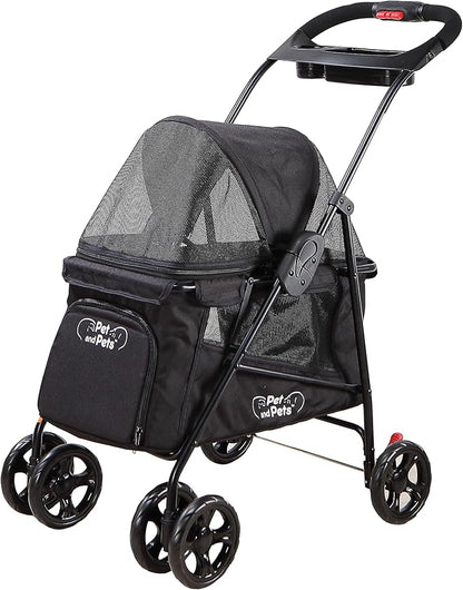 PETIQUE Simplicity Pet Stroller, Black