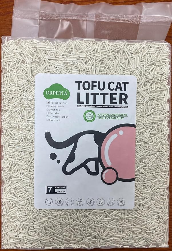 Starmen Pet Flushable Natural Plant Extract Tofu Cat Litter with Creamy Fragrance - 5.5 (Coffee)