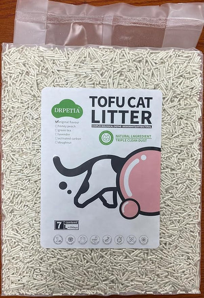 Starmen Pet Flushable Natural Plant Extract Tofu Cat Litter with Creamy Fragrance - 5.5 (Coffee)