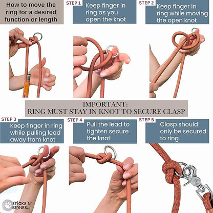 Hands Free Dog Leash, Waist Leash for Dog Walking, Crossbody, Multifunctional, Dog Lead, Running, 2 Dogs, Dual Handle, Traditional Lead, Adjustable Lead 4.3ft - 7.5ft, 3/8" (10mm) Diameter.