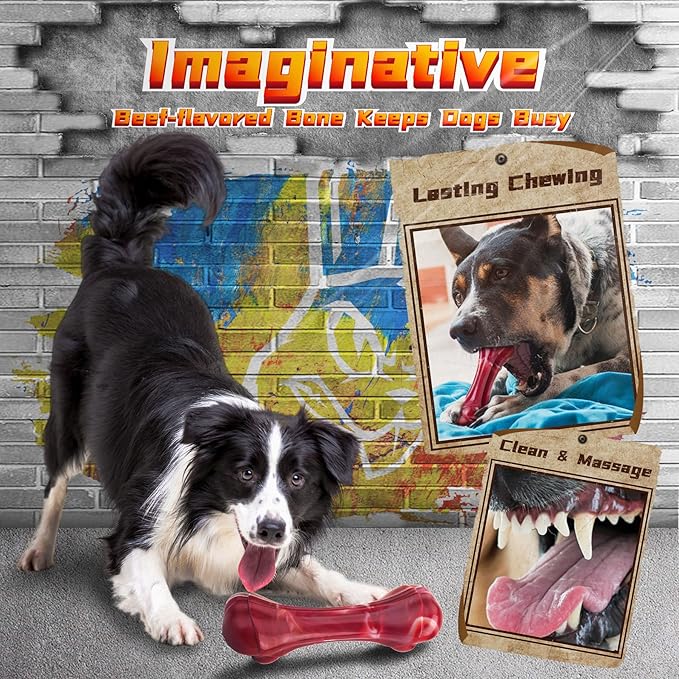 Long-Lasting Heavy Various Dog Chew Toys for Aggressive Chewers,9 Pack Indestructible Large Dog Toys Include Tug Chew & Rope Toys,Squeaky Toys for Medium&Large Breed(For Powerful Chewers-Mad Bunny）