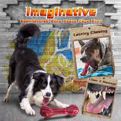 Long-Lasting Heavy Various Dog Chew Toys for Aggressive Chewers,9 Pack Indestructible Large Dog Toys Include Tug Chew & Rope Toys,Squeaky Toys for Medium&Large Breed(For Powerful Chewers-Mad Bunny）