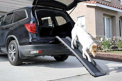 PawStep Folding Pet Ramp for Dogs & Cats, Portable Dog Ramp for Cars, SUVs, Beds & Couches – Lightweight Non-Slip Pet Ramp for Small, Medium & Large Pets – 50524