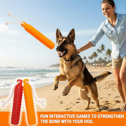 Dog Float Toy - Interactive Training Bumper & Fetching Retrieving Dog Water Toys Dummy Outdoor - Lightweight for Float on the Water Pool Fetch Pet Toys for Small, Medium, Large Dogs
