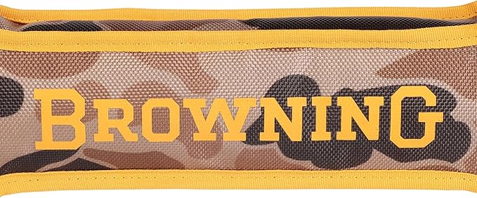 Browning Pet Training Tools, Durable Dog Toys for Tug and Fetch, Canvas Bone (Vintage Camo), Small