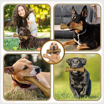 Dog Toys for Aggressive Chewers, Indestructible Bones for Aggressive Chewers, Tough Puppy Chew Toy for Heavy Duty Dogs, Big Dog Teething Toys with Durable Nylon for Large/Medium Breed Puppies