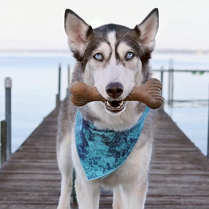 Lumabone Bulkster Durable Chew Toy for Aggressive Chewers, Real Beef, Made in USA, Large