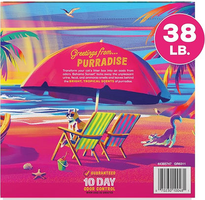 Purina Tidy Cats Bahama Sunset Scented Clumping Cat Litter Odor Control Formula