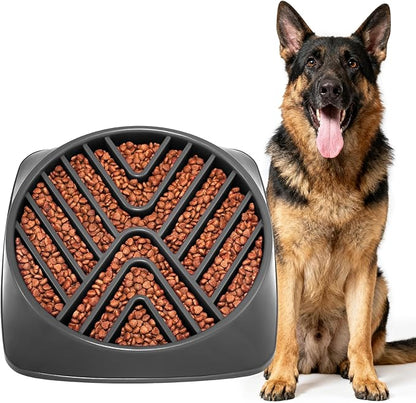KASBAH Slow Feeder Dog Bowls Large Breed, 5 Cups Capacity for Wet & Dry Food, Puzzle Maze Bowl for Fast Eaters, Non-Slip Base, BPA Free, Helps Prevent Bloat and Aid Digestion