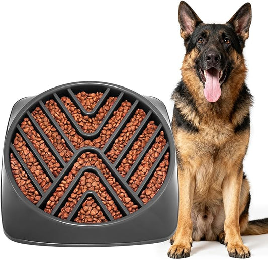 KASBAH Slow Feeder Dog Bowls Large Breed, 5 Cups Capacity for Wet & Dry Food, Puzzle Maze Bowl for Fast Eaters, Non-Slip Base, BPA Free, Helps Prevent Bloat and Aid Digestion