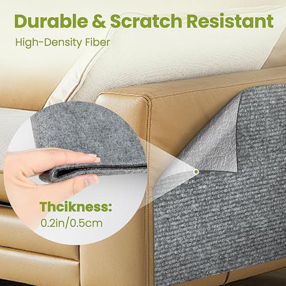 Cat Scratch Couch Furniture Protector, 78.7" x 15.8" Cat Scratcher Pad Deterrent from Cats Claws Scratching, DIY Sisal Carpet Cat Proof Couch Cover Replacement for Indoor Sofa, Wall, Door, Light Grey