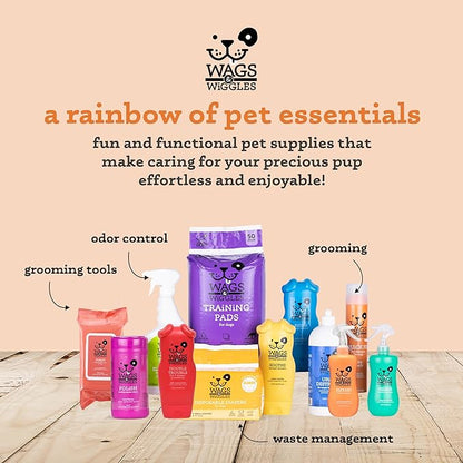 Wags & Wiggles Refresh Dog Deodorizing Spray in Zesty Grapefruit Scent - Long Lasting Dog Grooming Deodorizer Spray - Easy to Use to Combat Smelly Pet Odors, 12 Fl Oz