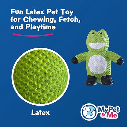 My Pet & Me - Squeaky Dog Toys for Light to Moderate Chewers - Fun Latex Toys for Puppies, Teething, and Gentle Play - Interactive Fetch and Chew Toy with Squeaker