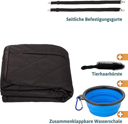 Car Boot Cover | Car Seat Covers for Dogs - Dog Seat Cover Car Boot Protection for Every Car Anti-Slip Lamination – Solid Dog Cover with Side Protection (65'' x 56'' x 20'') - Dog Travel Accessories