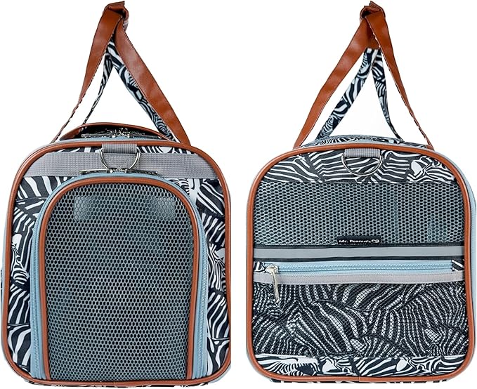 Mr. Peanut’s Gold Series Standard Size Expandable Pet Carrier (Zzzebra)
