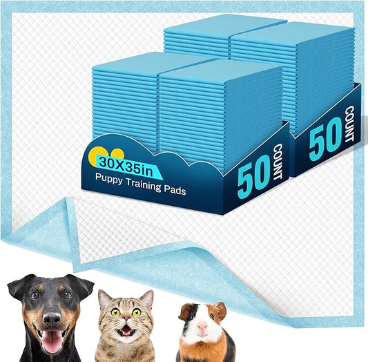Dog Pads 100 Pack 30"x35", Dog Pads Extra Large for Pets, Disposable Large Pee Pads for Doggy & Puppy Training Pads, Piddle Pads for Indoor, Outdoor Use