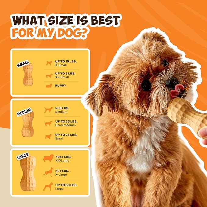 Peanut Butter Pet Toy | Dog Peanut Butter Toy Filler | Dog Chew Toy Toy Large