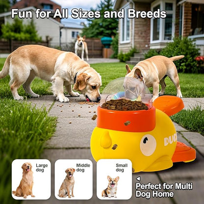 Interactive Dog Toys Food Puzzle Slow Feeder, Cat Treat Dispenser Toy Duck-Shaped Enrichment Toy for Small Medium Dogs and Cats, IQ Training and Exercise Small Animal Bowls