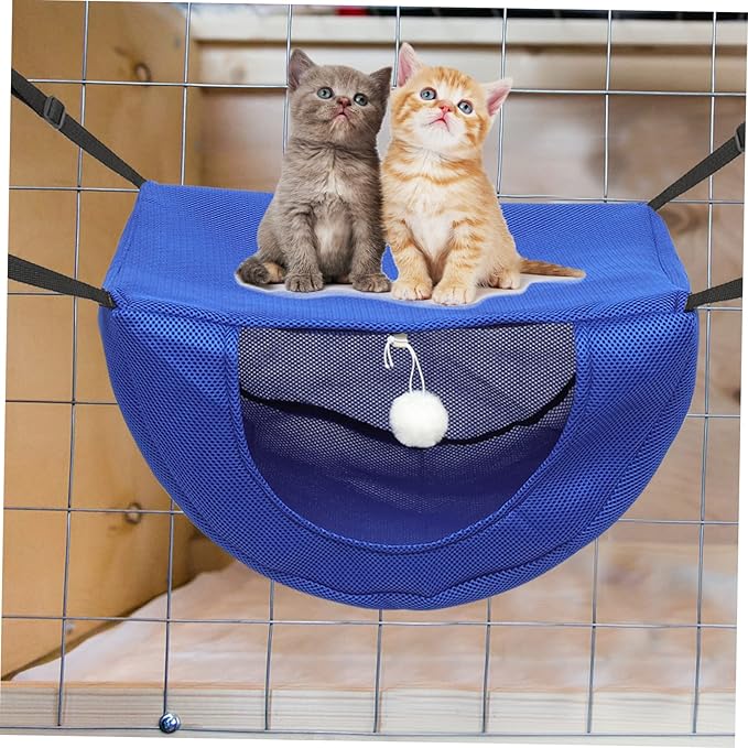 Creative Cat Hammock Bed Multi-Functional Hanging Nest for Cats and Pets Breathable Mesh Design Comfortable for Indoor Use
