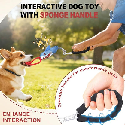 Dog Tree Tug of War Toy with Handles,Interactive Dog Pull Toy from Tree to Keep Them Busy, Multifunctional Combination Tether tug Toy with chew Ball