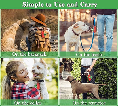 Biodegradable Dog Poo Bags with Holder-240 Large Poop Bags, Corn Starch Blended Compostable Poo Bag, Extra Thick Strong Leak Proof Poop Waste Bag for Dogs (Green)