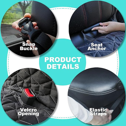 Meginc Bench Dog Car Seat Covers for SUV, Waterproof Dog Seat Cover for Back Seat Fit Ford Explorer Heavy Duty Non Slip Back Seat Cover Protector for Chevrolet Tahoe/Yukon/Suburban/Expedition