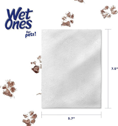 Wet Ones for Pets Deodorizing Multi-Purpose Dog Wipes with Baking Soda Dog Deodorizing Wipes for All Dogs in Tropical Splash Scent, Wipes with Wet Lock Seal Pouch Dog Wipes(Pack of 2,30 Count)