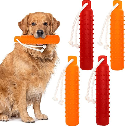 Dog Float Toy - Interactive Training Bumper & Fetching Retrieving Dog Water Toys Dummy Outdoor - Lightweight for Float on the Water Pool Fetch Pet Toys for Small, Medium, Large Dogs