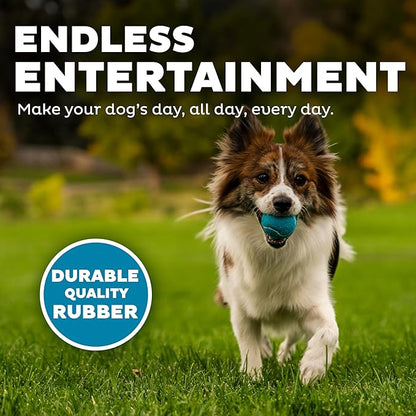 Outward Hound Squeaker Ballz – Squeaky Tennis Balls for Dogs Under 25 lbs, Interactive Dog Toy for Fetch & Training, Small (2"), 4‑Pack