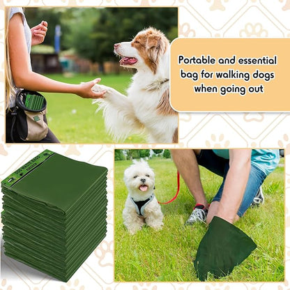 Ireer 5000 Pcs 50 Counts Pet Waste Bags Bulk, Dog Bags with Fit Hang Hole Easy Single Pull for Parks, Hoas Residential Use, Dog Waste Station, Compatible with Poop Station Dispensers (Green)