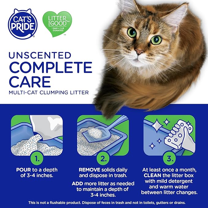 Cat's Pride Complete Care - Unscented 18lb Bag