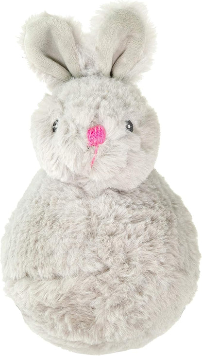 Giftable World 7.5 Inch Plush Pet Toy Bunny with 5 Inch Squeaky Bouncy Ball and Crinkle Ears (7" Tripper Bunny)